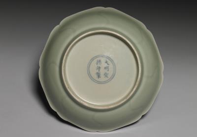 图片[3]-Floral-shaped celadon dish. Xuande period (1426-1435), Ming Dynasty-China Archive